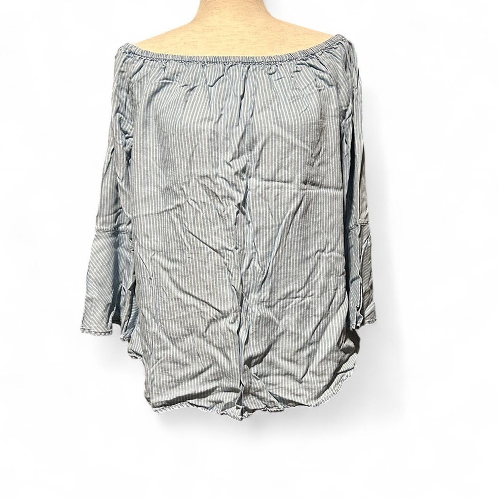 Striped Off-Shoulder Women's Top